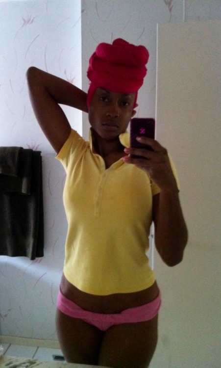 kwentonza:  Hot pink head wrap. Because it gives me strength beyond human nature.  