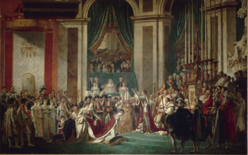 Such a large painting, so much derp Coronation of the emperor and empressJacques Louis David Palace 