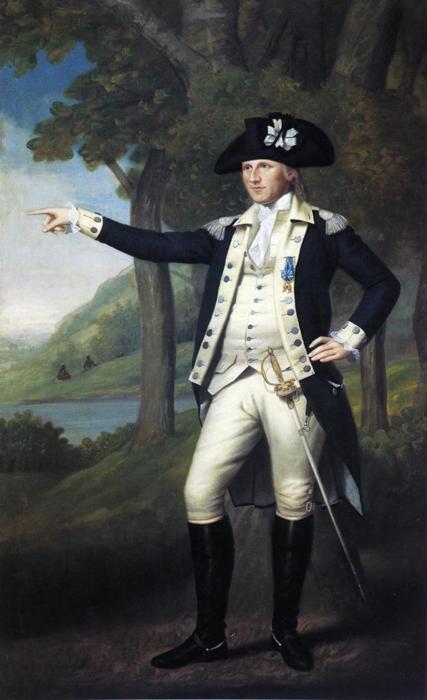 18thcenturylove:18th c. Men’s Uniforms in Portraits!1.) Washington of the VA Regiment from the Frenc