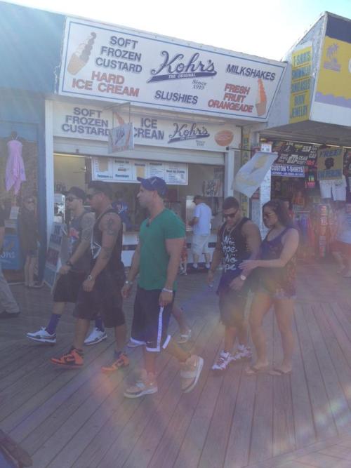 saw the Jersey Shore cast at Seaside. #yeahbuddy