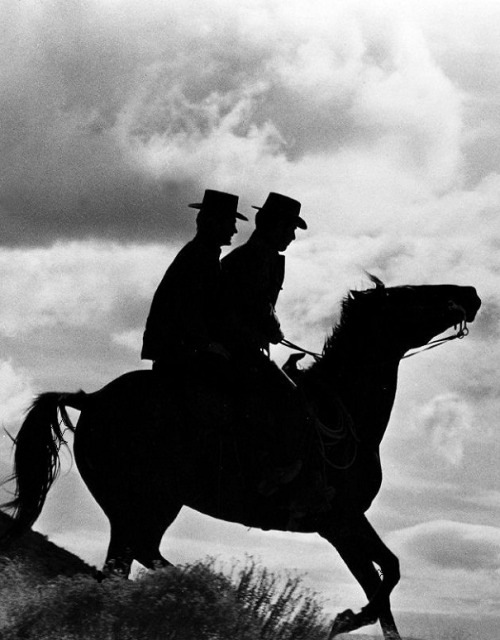 Paul Newman & Robert Redford In Butch Cassidy And The Sundance Kid (1969, Dir. George Roy Hill) (via)