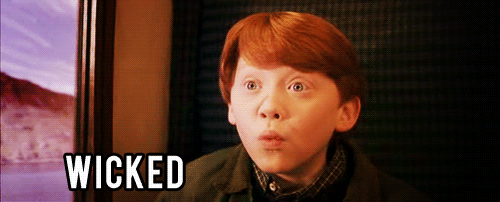 Ron Weasley is shown saying, 