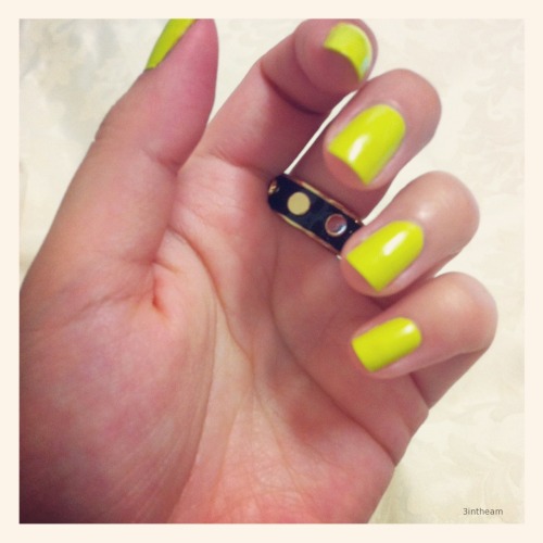 Gorman &lsquo;Lime&rsquo; nail polish. Please. I know it&rsquo;s really acid yellow.I also bought a 