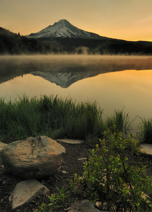 Porn Pics  Trillium Lake Sunrise 