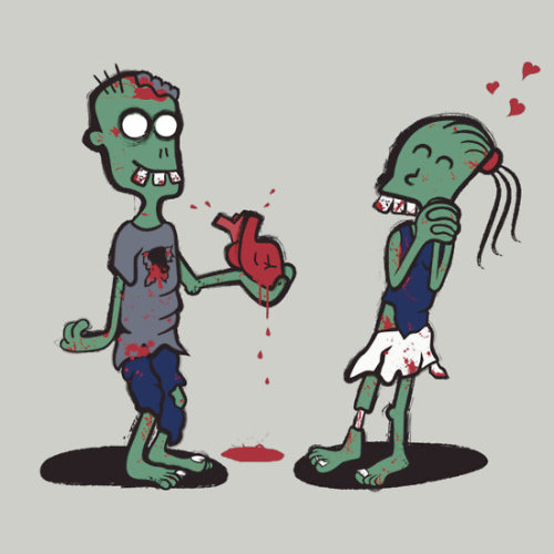 meconviertoengeek:  Amor zombie! 