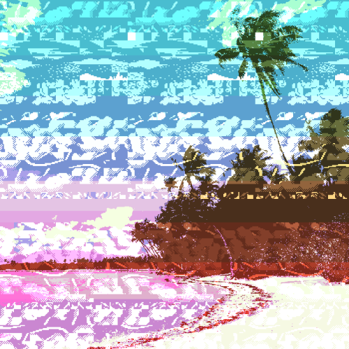 New Electropical 8bit Breakcore Seapunk release, Magic Island, by Love Through Cannibalism First Ɯ▲V