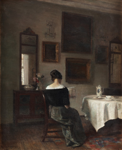 birdsong217:Carl Vilhelm Holsoe (1863-1935)At the Breakfast Table