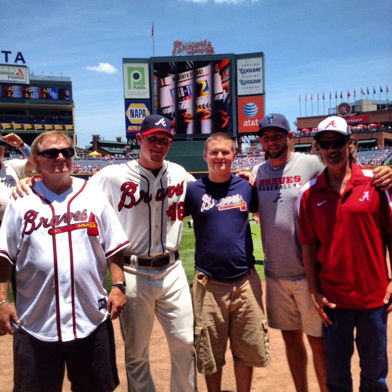 The Braves on tumblr — Craig Kimbrel poses with his father