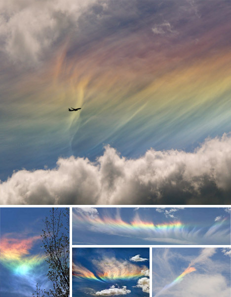 battlepope-deactivated20130807:  The fire rainbow is the rarest of all naturally occurring phenomena. The clouds must be cirrus and at an altitude of 20,000 feet at least. There must be just the right amount of ice crystals present, as well.  The sun