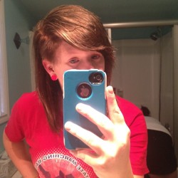 Leave it brown or go auburn?  (Taken with