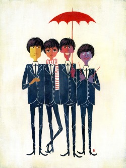 The Beatles illustrated by Brigette Barrager