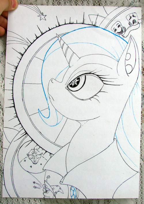 epicbroniestime:  The greatest and powerful Trixie *UNCOLORED* by ~Gela-G-I-S-Gela