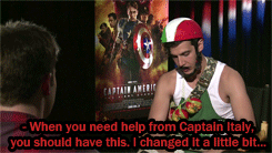 alrightwallofchina:  Captain America meets Captain Italy (x) 