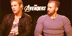 15 Day Chris Evans challenge → Day 10: Favorite Off-Screen Friendship: Chris Hemsworth I love too much this guys. <3