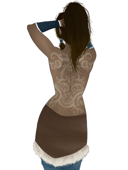 noxil:  Headcanon; Korra’s got some serious water tribe tattoos she’s hiding underneath her shirt. Maybe she should take it off for Asami to see.  &lt;3 &lt;3 &lt;3