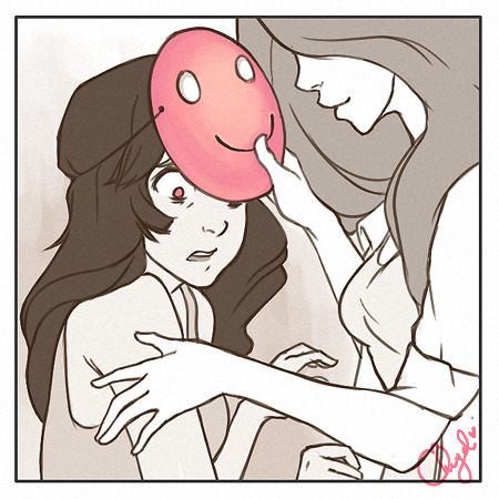 ehryel:  In revealing the truth behind her maskShe learned to trust again  