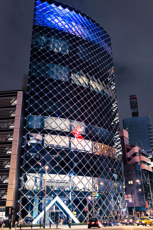 Cool looking building seen in the Akasaka area of Tokyo.