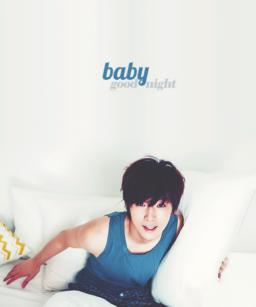 Nope not going to sleep jinyoung. Not because u ask me too T^T nope.