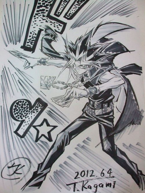 nerdgasmz:  TAKAHIRO KAGAMI DREW THIS FOR YUGI’S BIRTHDAY NO, CORRECTION- TAKAHIRO KAGAMI DREW THIS WITH A MARKER FOR YUGI’S BIRTHDAYDO YOU KNOW HOW HARD THAT IS? (OH MY GOD, I AM ACTUALLY TEARING UP OVER HOW GOOD THIS IS) THIS MAN AND HIS ART IS