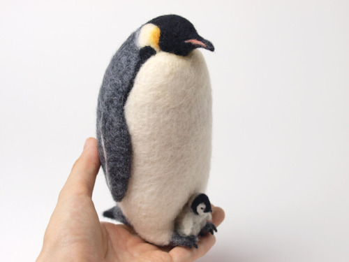 hakoiri:コウテイペンギンの親子を作りました。