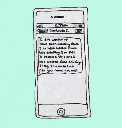 theparisreview:Drunk texts from famous authors.