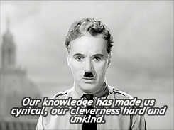 the-orator:  valley-of-the-dolls:  The jewish barber’s speech from The Great Dictator