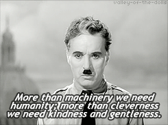 the-orator:  valley-of-the-dolls:  The jewish barber’s speech from The Great Dictator