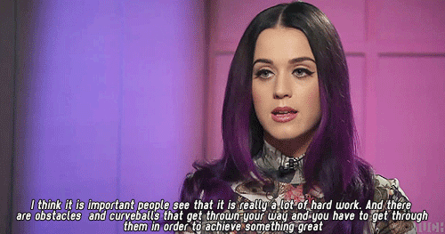 iheartkatyperry:  Because I think, sometimes, the young people think that something just comes to you or that you won the lottery or that you just get lucky.  No one gets lucky anymore. It’s a lot of preparation, a lot of talent and the right timing. 