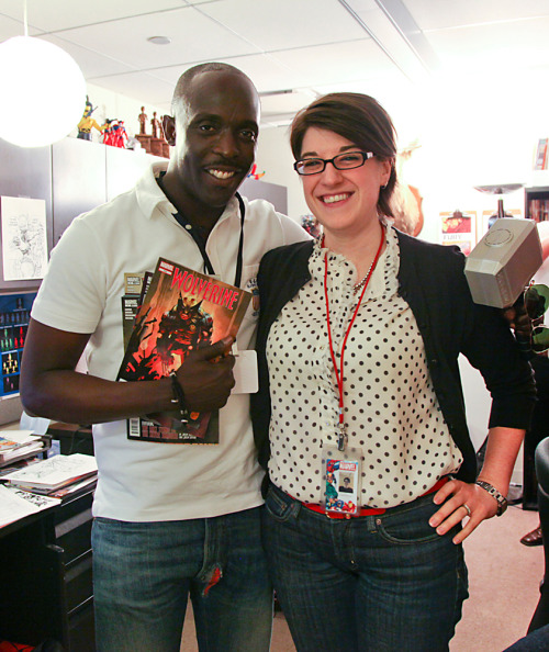 marvelentertainment: As we mentioned last week, we welcomed actor Michael K. Williams to Marvel HQ 