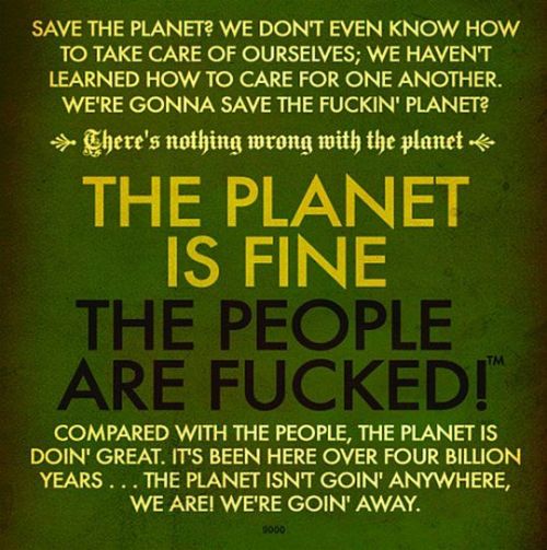 The planet is fine