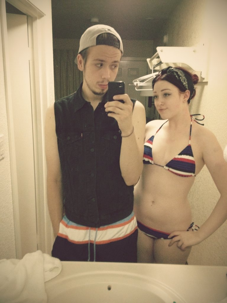 aman-duh:  I look terrible, hahah. But we were getting ready to swim at the hotel.