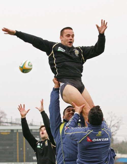 sportsmennaked:  Jake King Gets A Wedgie….. Sportsmen ;-)