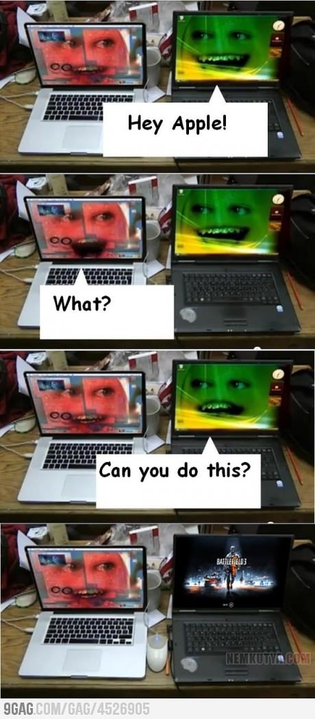 9gag:  Hey apple 