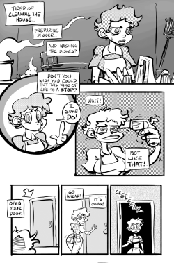 thinhline:  superhappy:  This is the page that kicks off my series on Slipshine. It’s true that like 90% of my comics are unfinished, but at least I’m pretty good at starting them, I’d like to think.  WHO WOULDN’T LIKE DONGS So just to clarify: