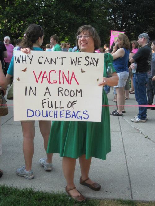 Pictures from the Vagina Monologues today at the Capitol in  Lansing, Michigan…wish