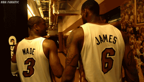 nbafanatic:  Two H.O.F. players in South Beach.  
