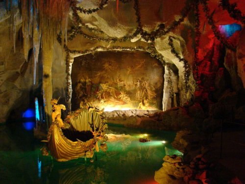 Venus Grotto, Ludwig II&rsquo;s private theater at Linderhof Palace in Germany.The grotto was an art