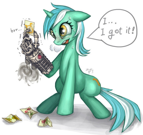 theponyartcollection:  mlp-robot arm lyra by ~pmo0908 Can’t tell if cute or creepy?  