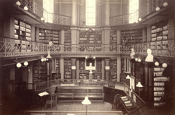 medium sized victorian library atrium