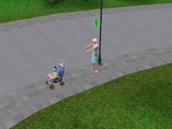 simsgonewrong:  Baby come back!