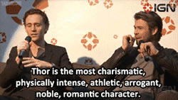sailorloki:  Psst, Tom. Your fangirl is showing. (x)  