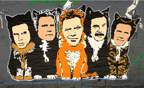 tallwhitney:
“ Ferrell Cats by Hanksy
”
I just really love this guy.