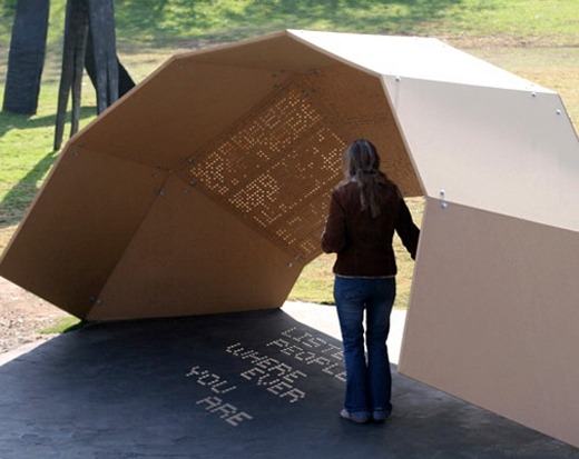 iknowwhoholdstomorrow:  ruineshumaines:  One Day Poem Pavilion by Jiyeon Song. See