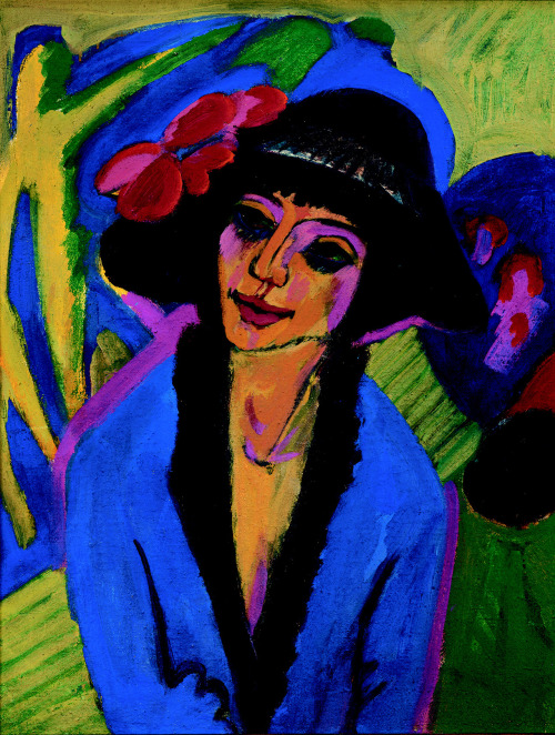 Portrait of Gerda, 1914. By Ernst Ludwig Kirchner. Found on deadpaint.