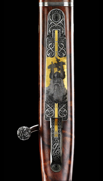 Rifle forged by the souls of ValhallaActually this rifle was created by master gunsmith Viggo Olsson