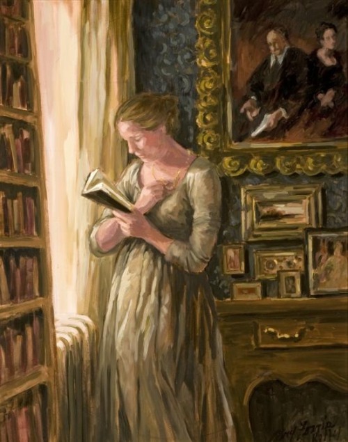 staceythinx: My new favorite Pinterest board: Women Who Read (Art) 
