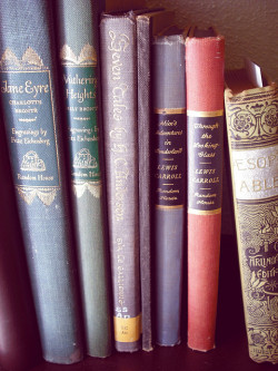 thevintaquarian:  thebookenchantress: Sometimes I buy books at the thrift store just for the spines. 