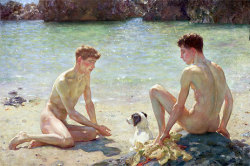 moika-palace:Comrades, Henry Scott Tuke 1924.