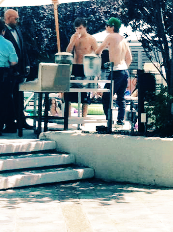 uptodate1d:  Liam Niall &amp; Andy at the pool 6.19.12 