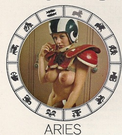 vintagebooty:  Aries, “Playboy Horoscope”,